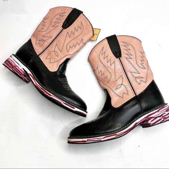 Cimarron | Pink Crazy Western Boots - Picture 1 of 12